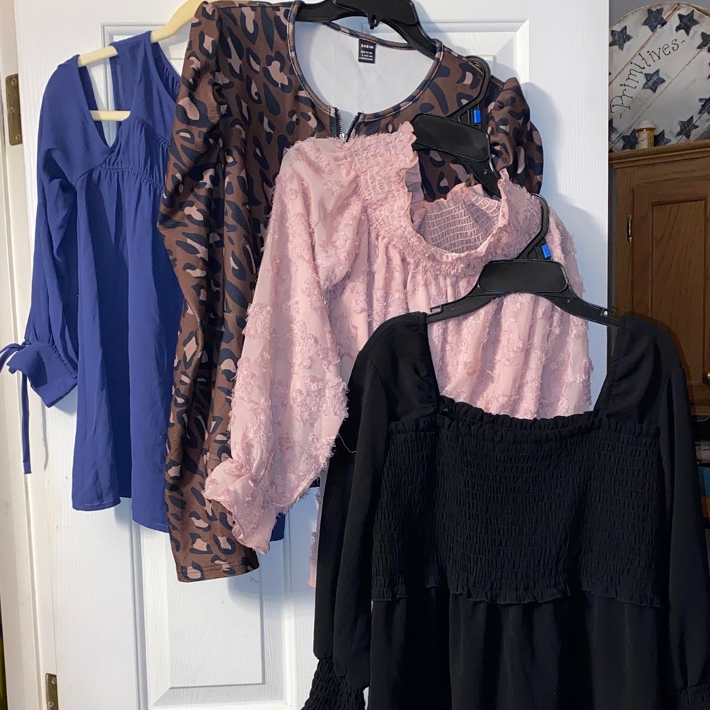 Women's Tops Collection - Black, Pink, Blue and leopard printPLEASE READ NOTES!!